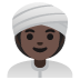 woman wearing turban, dark skin tone